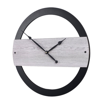 wc19 Quartz Black Modern Wall Clock, For Home And Office