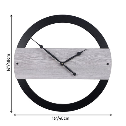 wc19 Quartz Black Modern Wall Clock, For Home And Office