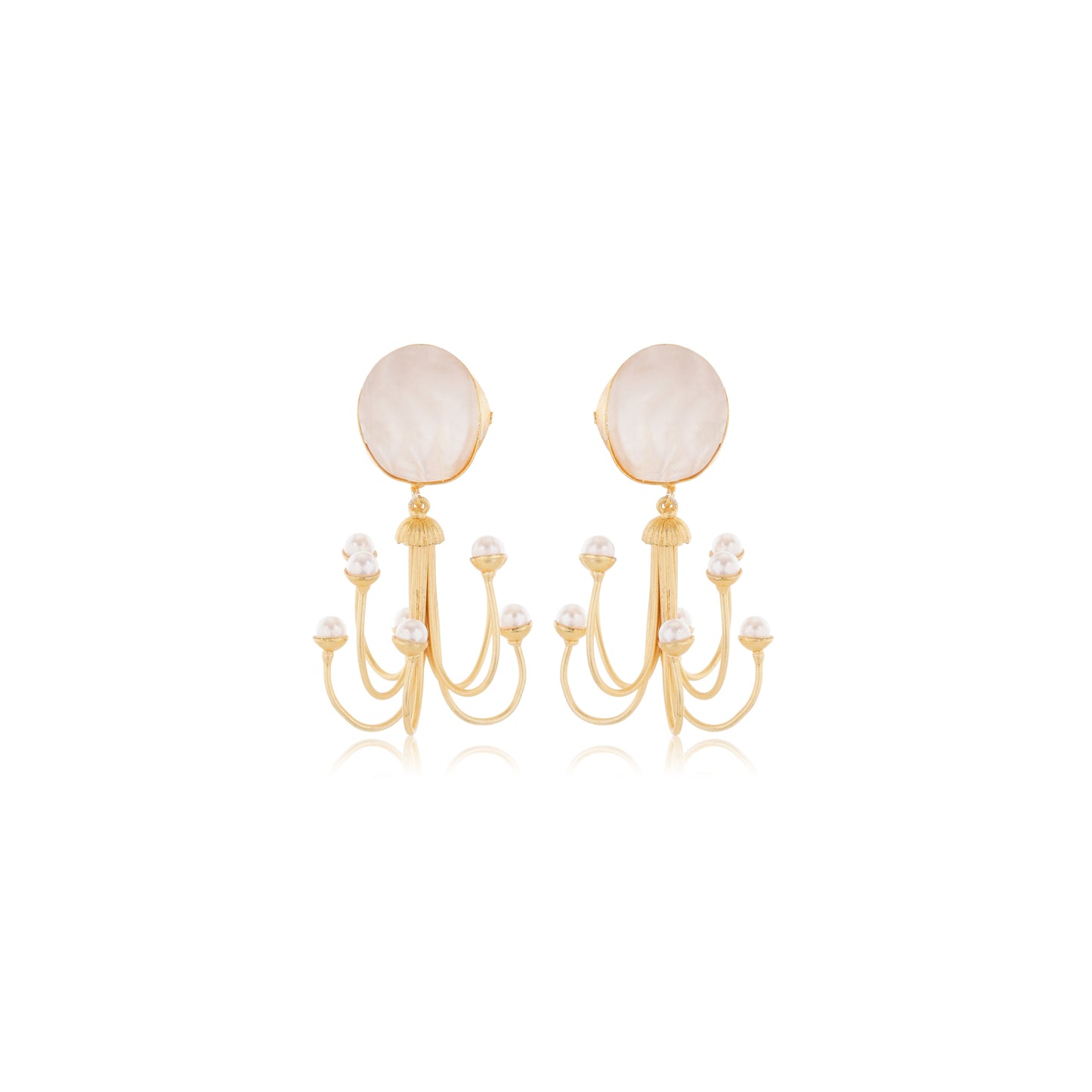 027 1Gm Gold Earing With Rounded Stone