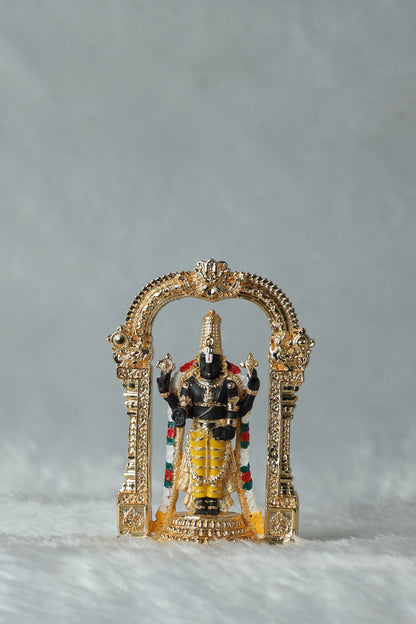 Gold Plated Aarch Tirupati Balaji , Laxmi and Padmavati