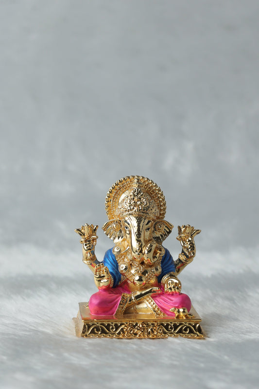 Gold Plated Ganpati ji